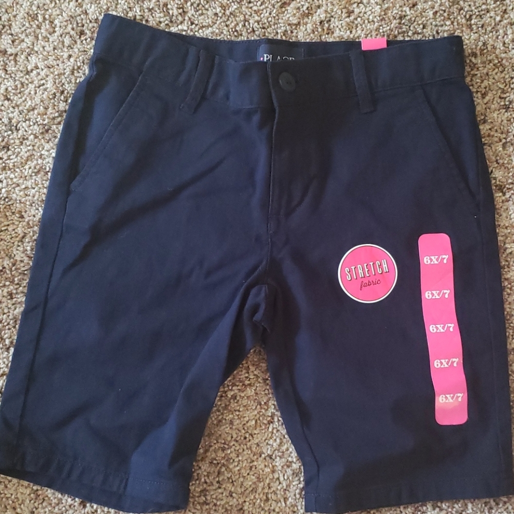 Navy cotton shorts